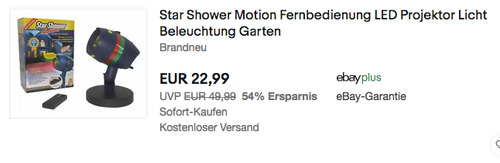 MediaShop Star Shower Motion Laserlicht-System (inkl. Fernbedienung) MediaShop Star Shower Motion Laserlicht-System (inkl. Fernbedienung)