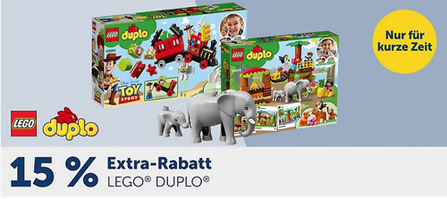 myToys.de - 15% Extra-Rabatt auf LEGO DUPLO: z.B. LEGO DUPLO 10929 Unser Wohnhaus, 129 Teile - jetzt 15% billiger