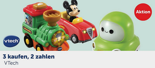 myToys.de - 3 kaufen, 2 zahlen Vtech - Aktion, gilt bis zum 28.02.2022 - jetzt 33% billiger