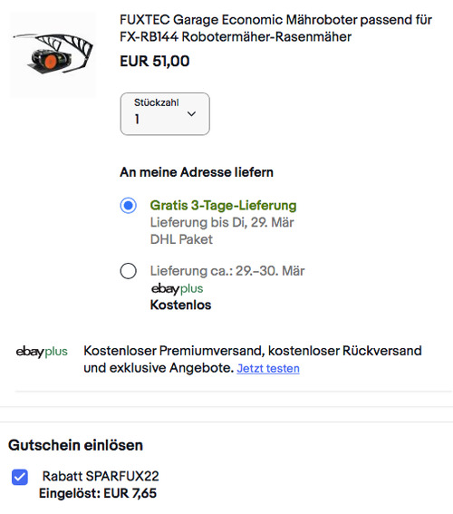 FUXTEC FX-RB144Z1001 Mähroboter-Garage "Economic", 103 x 82 x 47 cm - jetzt 15% billiger