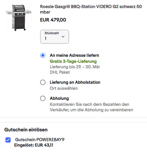 Roesle Gasgrill BBQ-Station VIDERO G2 mit Seitenbrenner (10 kW,  50 mbar) - jetzt 9% billiger Roesle Gasgrill BBQ-Station VIDERO G2 mit Seitenbrenner (10 kW,  50 mbar) - jetzt 9% billiger