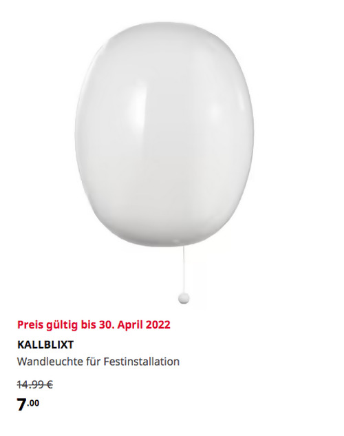 IKEA Erfurt - KALLBLIXT Wandleuchte für Festinstallation, weiß Glas, 21,5x11x27 cm - jetzt 53% billiger IKEA Erfurt - KALLBLIXT Wandleuchte für Festinstallation, weiß Glas, 21,5x11x27 cm - jetzt 53% billiger