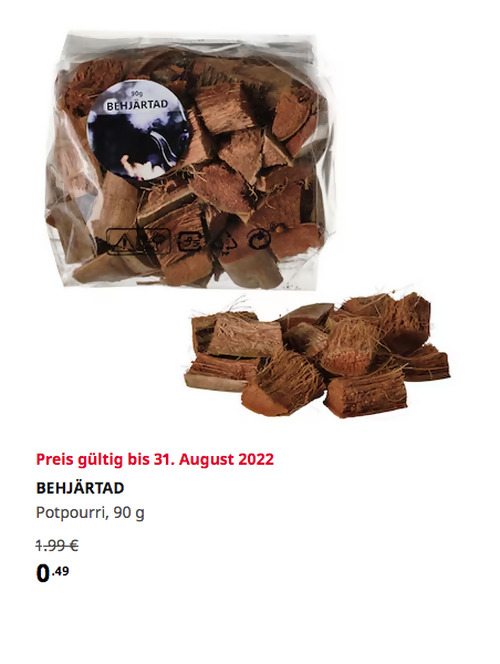IKEA Ludwigsburg - BEHJÄRTAD Potpourri, duftend/Lagerfeuer, 90 g - jetzt 75% billiger IKEA Ludwigsburg - BEHJÄRTAD Potpourri, duftend/Lagerfeuer, 90 g - jetzt 75% billiger