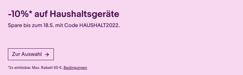 Ebay - 10% Rabatt auf Haushaltsgeräte & Beauty Elektronik: z.B. Gastroback 47000 Home Sommelier - Weindekantierer - jetzt 10% billiger