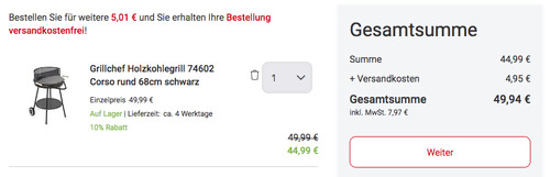 GrillChef 74602 by LANDMANN Holzkohlegrill Corso, 68 cm rund GrillChef 74602 by LANDMANN Holzkohlegrill Corso, 68 cm rund