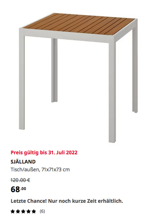 IKEA Braunschweig - SJÄLLAND Tisch/außen, hellbraun/hellgrau, 71x71x73 cm IKEA Braunschweig - SJÄLLAND Tisch/außen, hellbraun/hellgrau, 71x71x73 cm