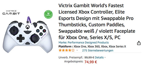Victrix Gambit World's Fastest Licensed Xbox Controller Victrix Gambit World's Fastest Licensed Xbox Controller