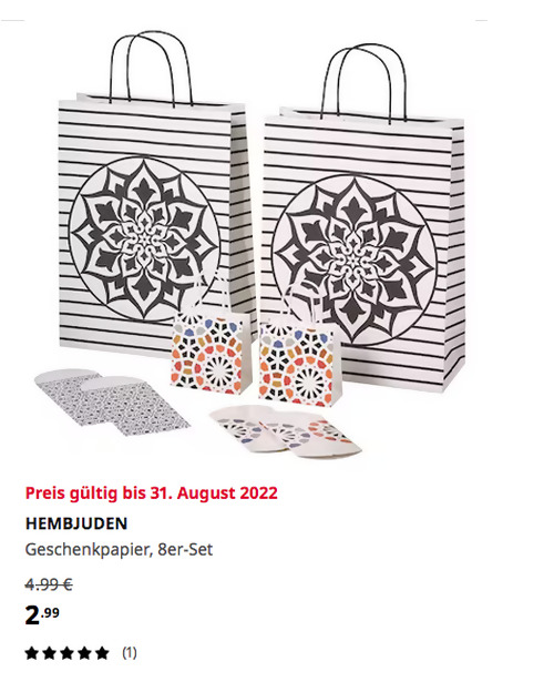 IKEA Köln-Godorf - HEMBJUDEN Geschenkpapier, 8er-Set, versch. Farben IKEA Köln-Godorf - HEMBJUDEN Geschenkpapier, 8er-Set, versch. Farben