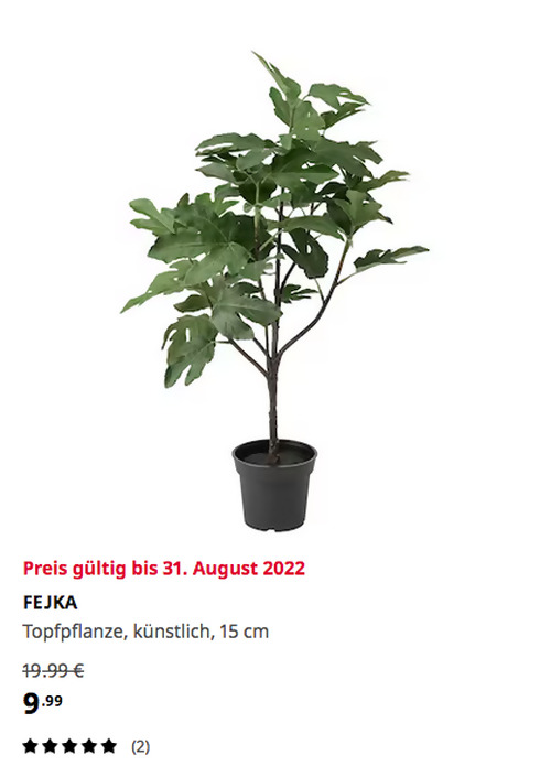 IKEA Oldenburg - FEJKA Topfpflanze, künstlich, drinnen/draußen Feigenbaum, 82 cm Pflanzenhöhe IKEA Oldenburg - FEJKA Topfpflanze, künstlich, drinnen/draußen Feigenbaum, 82 cm Pflanzenhöhe