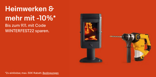 Ebay - 10% Rabatt auf Heimwerken & mehr: z.B. Bosch Akku Heckenschere EasyHedgeCut 18-45 - jetzt 10% billiger Ebay - 10% Rabatt auf Heimwerken & mehr: z.B. Bosch Akku Heckenschere EasyHedgeCut 18-45 - jetzt 10% billiger