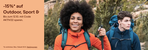 Ebay - 15% Rabatt auf Outdoor, Sport & Co.: z.B. Nextorch TA30 Max LED Taschenlampe (bis zu 250 m Leuchtweite) - jetzt 15% billiger