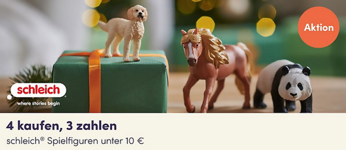 myToys.de - 4 kaufen, 3 zahlen Schleich Spielfiguren unter 10 myToys.de - 4 kaufen, 3 zahlen Schleich Spielfiguren unter 10