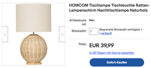 HOMCOM B31-386V90 Tischleuchte (34cm x 34m x 55cm, Leinenoptik, PE-Rattan) HOMCOM B31-386V90 Tischleuchte (34cm x 34m x 55cm, Leinenoptik, PE-Rattan)