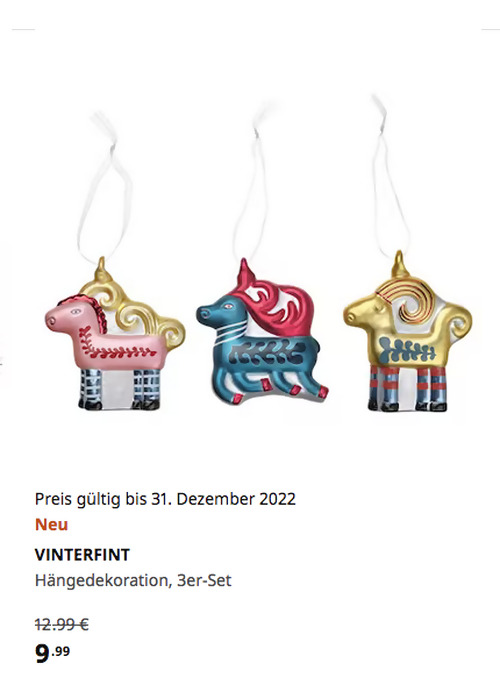 IKEA Köln-Godorf - VINTERFINT Hängedekoration, 3er-Set, Glas Tiere/versch. Farben IKEA Köln-Godorf - VINTERFINT Hängedekoration, 3er-Set, Glas Tiere/versch. Farben