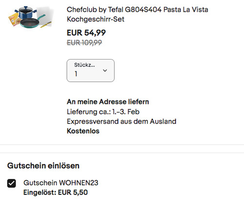 Chefclub by Tefal G804S404 Pasta La Vista Kochgeschirr-Set (Pfanne, Kochtopf, Universalmesser, Schneidebretter, Rezeptheft) Chefclub by Tefal G804S404 Pasta La Vista Kochgeschirr-Set (Pfanne, Kochtopf, Universalmesser, Schneidebretter, Rezeptheft)