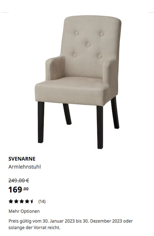 IKEA Frankfurt - SVENARNE Armlehnstuhl, Tallmyra beige IKEA Frankfurt - SVENARNE Armlehnstuhl, Tallmyra beige