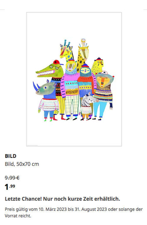 IKEA Wetzlar - BILD Strickpullis, 50x70 cm IKEA Wetzlar - BILD Strickpullis, 50x70 cm