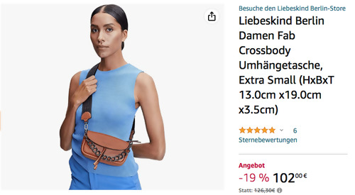 Liebeskind Berlin Damen Fab Crossbody Extra Small Umhängetasche in Cayenne Powder (Leder, 13.0cm x19.0cm x3.5cm) Liebeskind Berlin Damen Fab Crossbody Extra Small Umhängetasche in Cayenne Powder (Leder, 13.0cm x19.0cm x3.5cm)