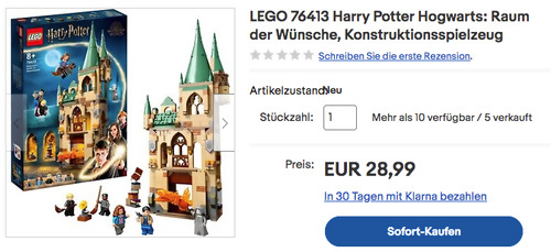 LEGO 76413 Harry Potter Hogwarts: Raum der Wünsche - Konstruktionsspielzeug - jetzt 17% billiger LEGO 76413 Harry Potter Hogwarts: Raum der Wünsche - Konstruktionsspielzeug - jetzt 17% billiger