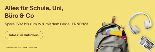 Ebay - 15% Gutschein auf Artikel für Schule, Uni, Büro & Co: z.B. COSTWAY 3-in-1 Kindertisch mit 2 Stühlen, 109 x 60 x 53 cm Ebay - 15% Gutschein auf Artikel für Schule, Uni, Büro & Co: z.B. COSTWAY 3-in-1 Kindertisch mit 2 Stühlen, 109 x 60 x 53 cm