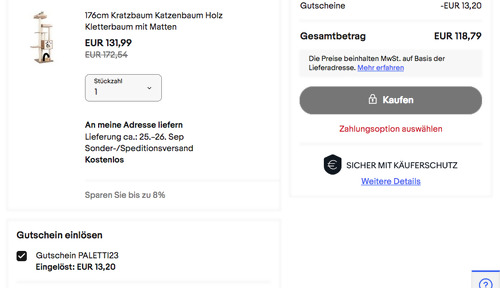 Costway PS7477GR 176cm Kratzbaum Costway PS7477GR 176cm Kratzbaum