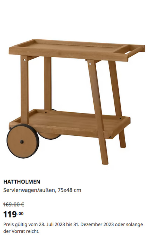 IKEA Hamburg-Altona - HATTHOLMEN Servierwagen/außen, Eukalyptus, 75x48 cm IKEA Hamburg-Altona - HATTHOLMEN Servierwagen/außen, Eukalyptus, 75x48 cm