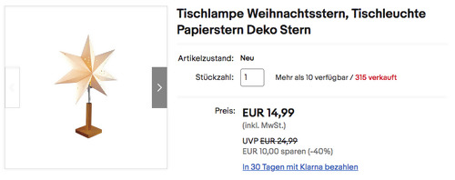 hellum 576917 67cm Tischlampe-Weihnachtsstern, 1xE14 max.25W Papierstern hellum 576917 67cm Tischlampe-Weihnachtsstern, 1xE14 max.25W Papierstern