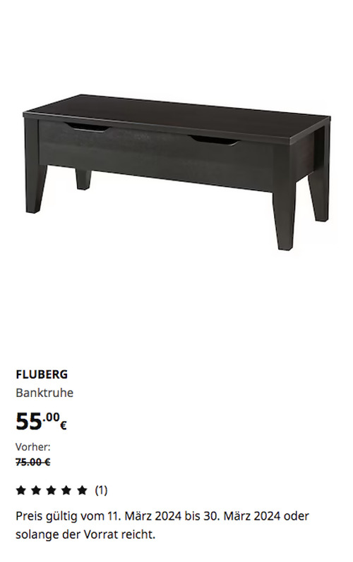 IKEA Braunschweig - FLUBERG Banktruhe, schwarzbraun - jetzt 27% billiger IKEA Braunschweig - FLUBERG Banktruhe, schwarzbraun - jetzt 27% billiger