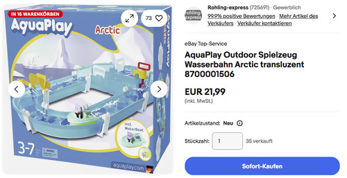 AquaPlay 8700001506 Wasserbahn "Arctic" AquaPlay 8700001506 Wasserbahn "Arctic"