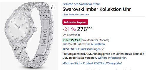 Swarowski 5693634 Imber Armbanduhr, 31 mm Swarowski 5693634 Imber Armbanduhr, 31 mm
