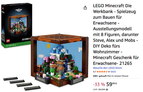 LEGO Minecraft 21265 - Die Werkbank Bausatz LEGO Minecraft 21265 - Die Werkbank Bausatz