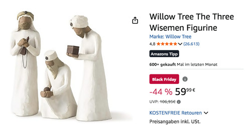 Willow Tree "Die Heiligen Drei Könige" Figur, 22 cm