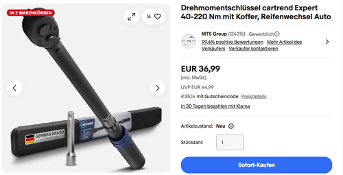 Cartrend Expert 40-220 Nm Drehmomentschlüssel Cartrend Expert 40-220 Nm Drehmomentschlüssel