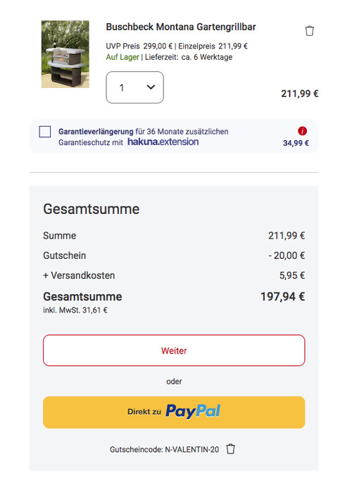 Buschbeck "Montana" Gartengrillbar, ca. B 110 x H 101 x T 65 cm Buschbeck "Montana" Gartengrillbar, ca. B 110 x H 101 x T 65 cm