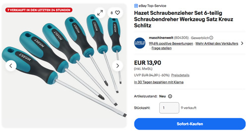 Hazet 810/6PZ 6-tlg. Schraubenzieher Set Hazet 810/6PZ 6-tlg. Schraubenzieher Set