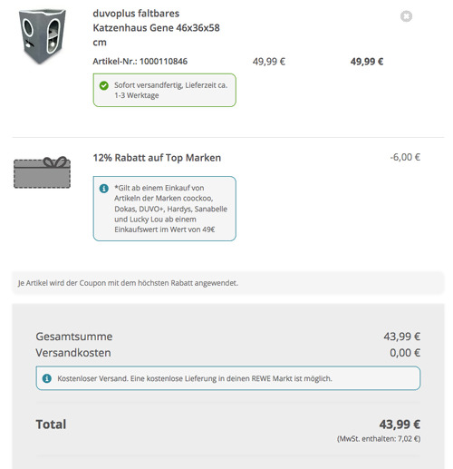 duvoplus faltbares Katzenhaus Gene, 46x36x58 cm