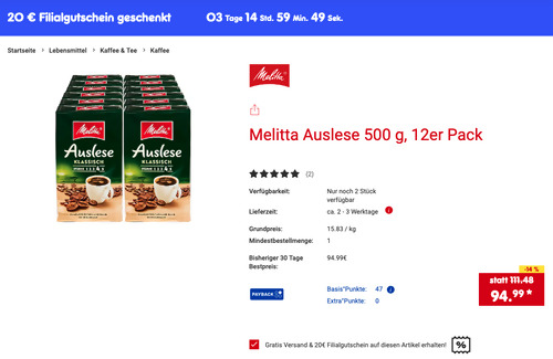 Nestlé Nescafe Gold 200g verschiedene Sorten 12er Pack inkl. 20 Netto Marken-Discount Filialgutschein Nestlé Nescafe Gold 200g verschiedene Sorten 12er Pack inkl. 20 Netto Marken-Discount Filialgutschein