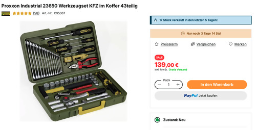 Proxxon Industrial 23650 43-tlg. Werkzeugset
