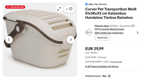 Curver 2068964 Pet Transportbox 51x38x33 cm