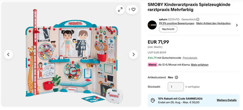 SMOBY 340208 Kinderarztpraxis SMOBY 340208 Kinderarztpraxis