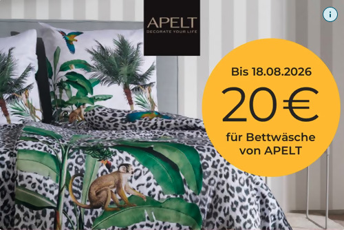 Baur.de - 20 Rabatt auf Bettwäsche der Marke Apelt: z.B. APELT Bettwäsche »Beach« Baur.de - 20 Rabatt auf Bettwäsche der Marke Apelt: z.B. APELT Bettwäsche »Beach«