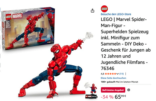 LEGO Marvel 76346 Spider-Man-Figur LEGO Marvel 76346 Spider-Man-Figur