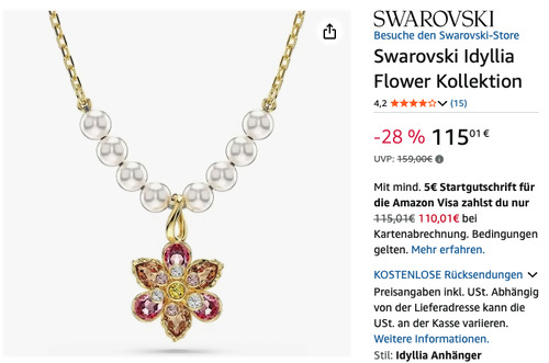 Swarovski 5723140 Idyllia Anhänger Swarovski 5723140 Idyllia Anhänger