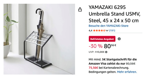 YAMAZAKI 6295 Regenschirmständer USMV YAMAZAKI 6295 Regenschirmständer USMV